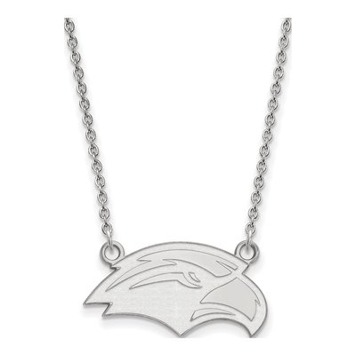 University of Southern Mississippi Sterling Silver Small USM Eagle Pendant Necklace