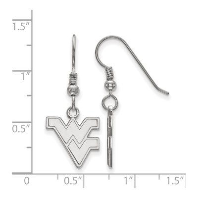 West Virginia University Sterling Silver WVU Small Wire Earrings – view 2