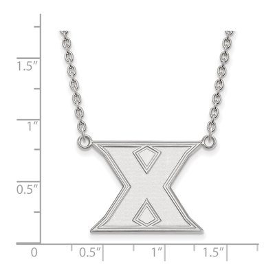 Xavier University Sterling Silver Large Letter X Necklace – view 2