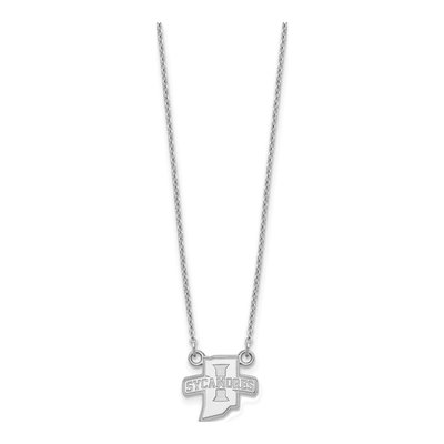 Indiana State University Sterling Silver Small Sycamores Pendant Necklace – view 2