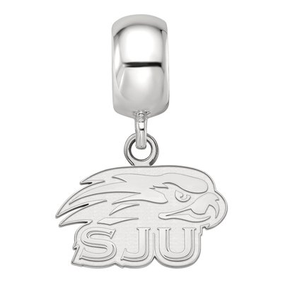 St Joseph's University Sterling Silver St Hawks Dangle Bead – view 2
