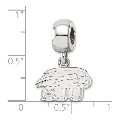 St Joseph's University Sterling Silver St Hawks Dangle Bead – view 4