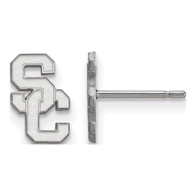 University of Southern California Sterling Silver USC S-C Extra Small Earrings