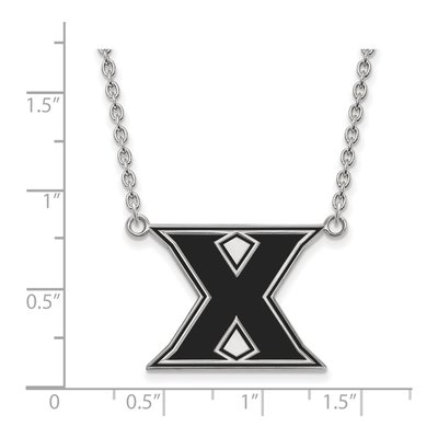 Xavier University Sterling Silver Large Letter X Necklace – view 2
