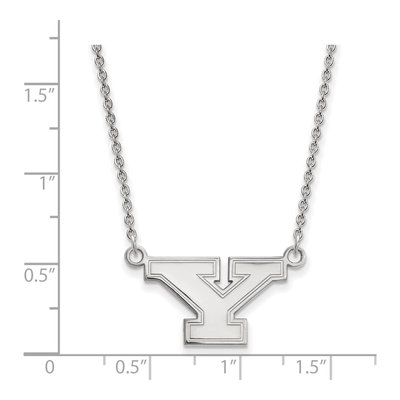Youngstown State University Sterling Silver Small Letter Y Pendant Necklace – view 2