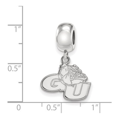 Gonzaga University Sterling Silver Small Bulldog Dangle Bead – view 4