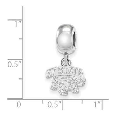 San Francisco State University Sterling Silver Extra Small San Dangle Bead – view 2