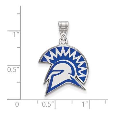 San Jose State University Sterling Silver Large San Spartan Pendant – view 2