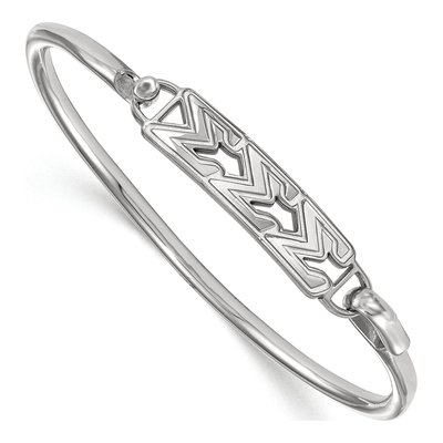 Sigma Sigma Sigma Sterling Silver Small Tri Hook Bangle Bracelet