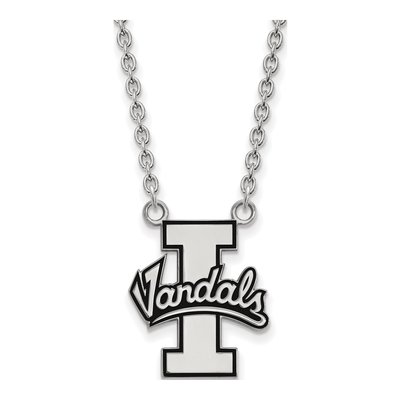 University of Idaho Sterling Silver Large Vandals Pendant Necklace