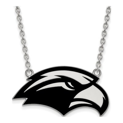 University of Southern Mississippi Sterling Silver Large USM Eagle Pendant Necklace