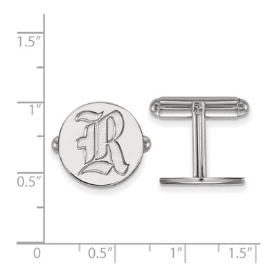 Rice University Letter R Cuff Links – view 2