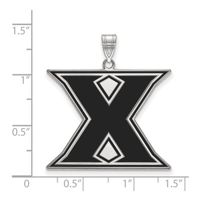 Xavier University Sterling Silver Extra Large Letter X Pendant – view 2