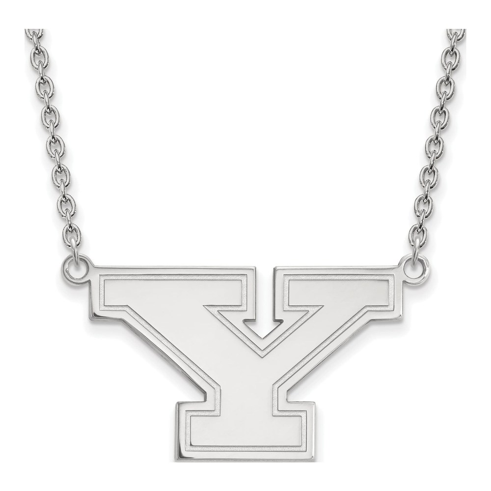 Youngstown State University Sterling Silver Large Letter Y Necklace