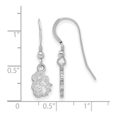 James Madison University Sterling Silver JMU Duke Dog Earrings – view 2