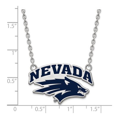 University of Nevada Sterling Silver Large Of Reno Pendant Necklace – view 2