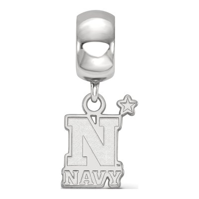 United States Naval Academy Sterling Silver Small US Dangle Bead – view 3