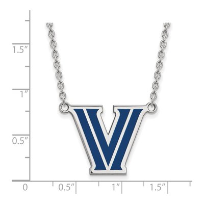 Villanova University Sterling Silver Large Letter V Necklace – view 2