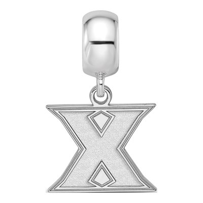 Xavier University Sterling Silver Small Letter X Dangle Bead – view 4