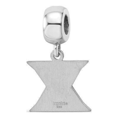 Xavier University Sterling Silver Small Letter X Dangle Bead – view 6