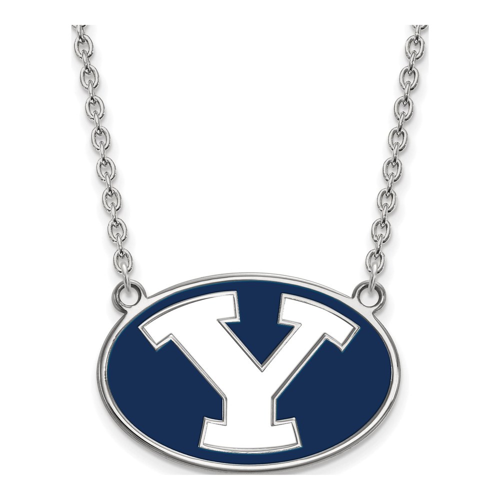 Brigham Young University Sterling Silver Large BYU Cougars Letter Y Necklace