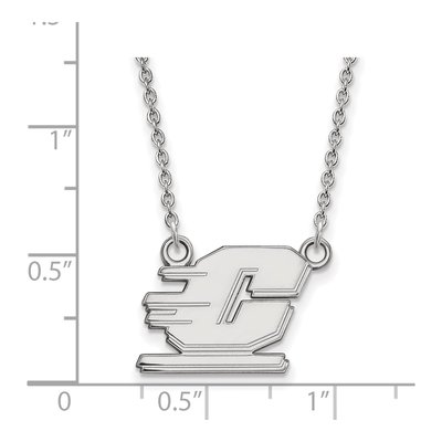 Central Michigan University Sterling Silver Small Letter C Necklace – view 2