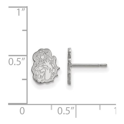 James Madison University Sterling Silver Duke Dog Stud Earrings – view 2
