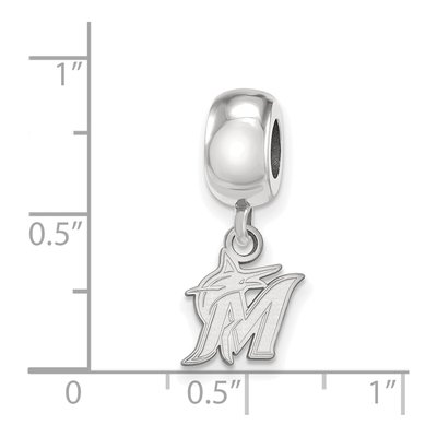 Miami Marlins Sterling Silver Dangle Bead – view 3