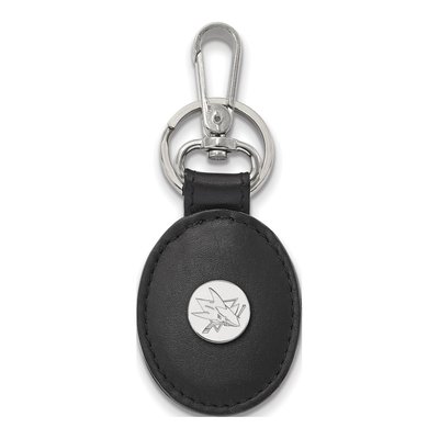 San Jose Sharks Leather Key Chain