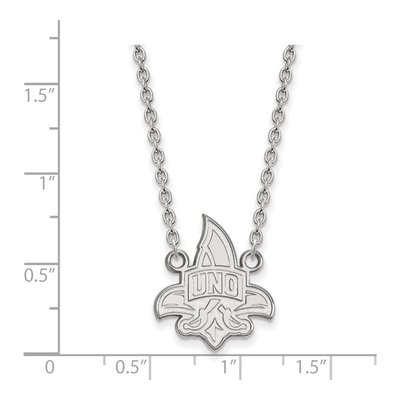 University of New Orleans Sterling Silver U-N-O Large Pendant Necklace – view 2
