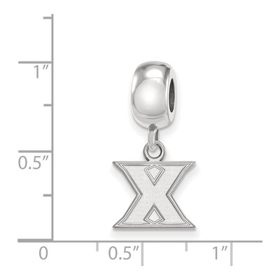 Xavier University Sterling Silver Extra Small Letter X Dangle Bead – view 4