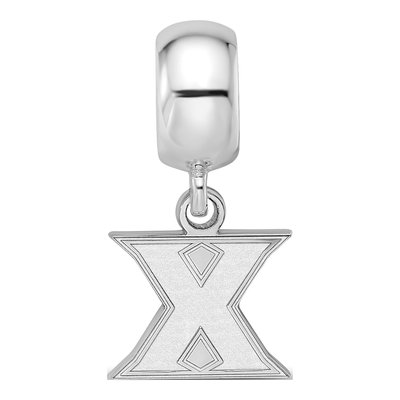 Xavier University Sterling Silver Extra Small Letter X Dangle Bead – view 5