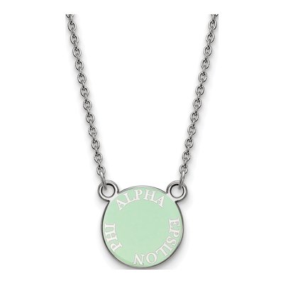 Alpha Epsilon Phi Sterling Silver Pendant Necklace