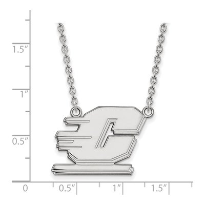 Central Michigan University Sterling Silver Large Letter C Necklace – view 2