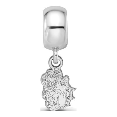 James Madison University Sterling Silver Extra Small Duke Dog Dangle Bead – view 4
