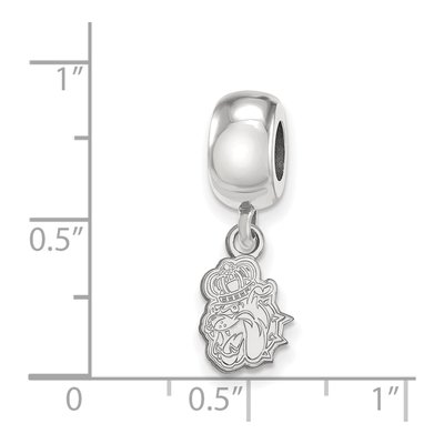 James Madison University Sterling Silver Extra Small Duke Dog Dangle Bead – view 5