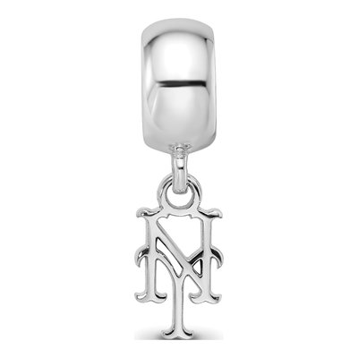 New York Mets Sterling Silver Extra Small NY Dangle Bead – view 4