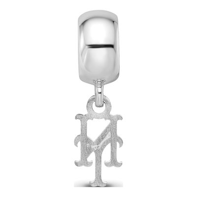 New York Mets Sterling Silver Extra Small NY Dangle Bead – view 6