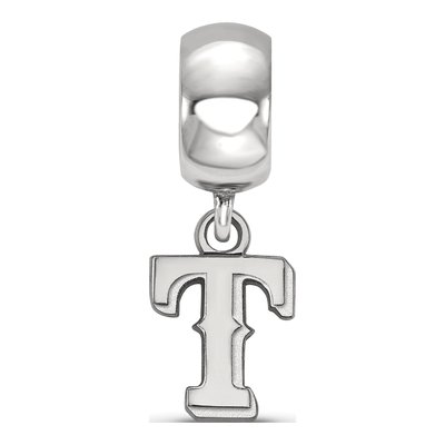 Texas Rangers Sterling Silver Extra Small Letter T Dangle Bead – view 2