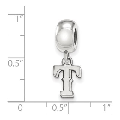Texas Rangers Sterling Silver Extra Small Letter T Dangle Bead – view 3