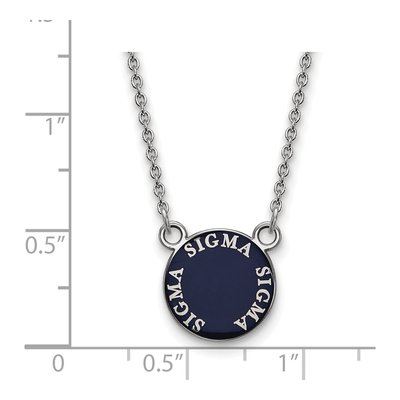 Sigma Sigma Sigma Sterling Silver Small Sorority Necklace – view 2