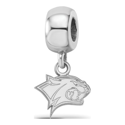 University of New Hampshire Sterling Silver Extra Small Wildcat Dangle Bead
