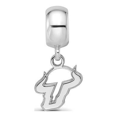 University of South Florida Sterling Silver Extra Small USF Bulls Dangle Bead – view 4