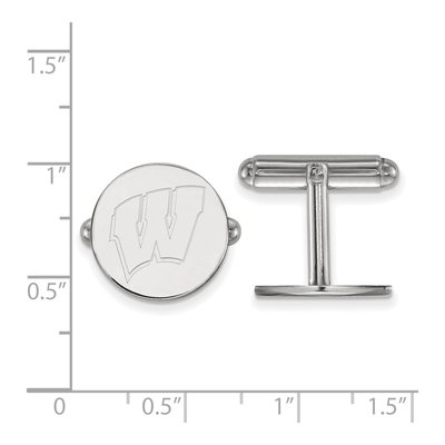 University of Wisconsin Letter W Cuff Links – view 2
