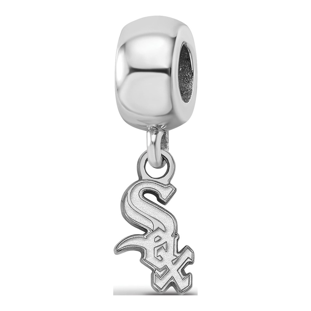 Chicago White Sox Sterling Silver Dangle Bead