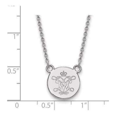 College of William & Mary Sterling Silver Small Disc Necklace – view 2