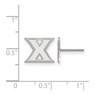 Xavier University Sterling Silver Letter X Earrings – view 2