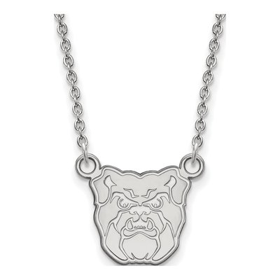Butler University Sterling Silver Small Bulldog Necklace