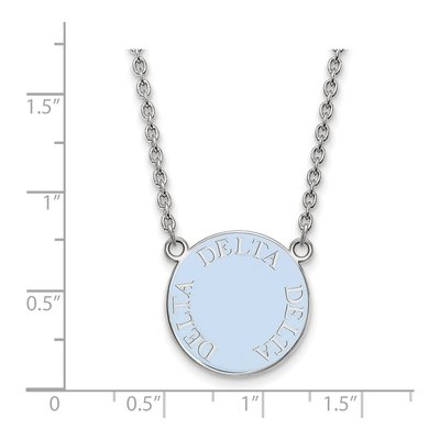 Delta Delta Delta Sterling Silver Large Tri Necklace – view 2