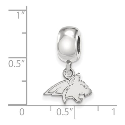 Montana State University Sterling Silver Extra Small Bobcat Dangle Bead – view 5